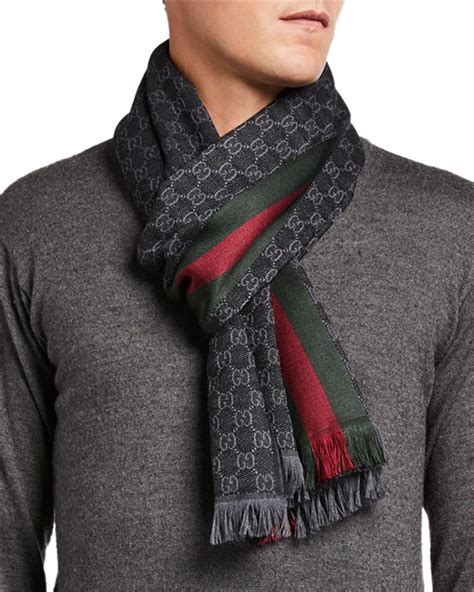 men gucci scarf|Gucci scarf men sale.